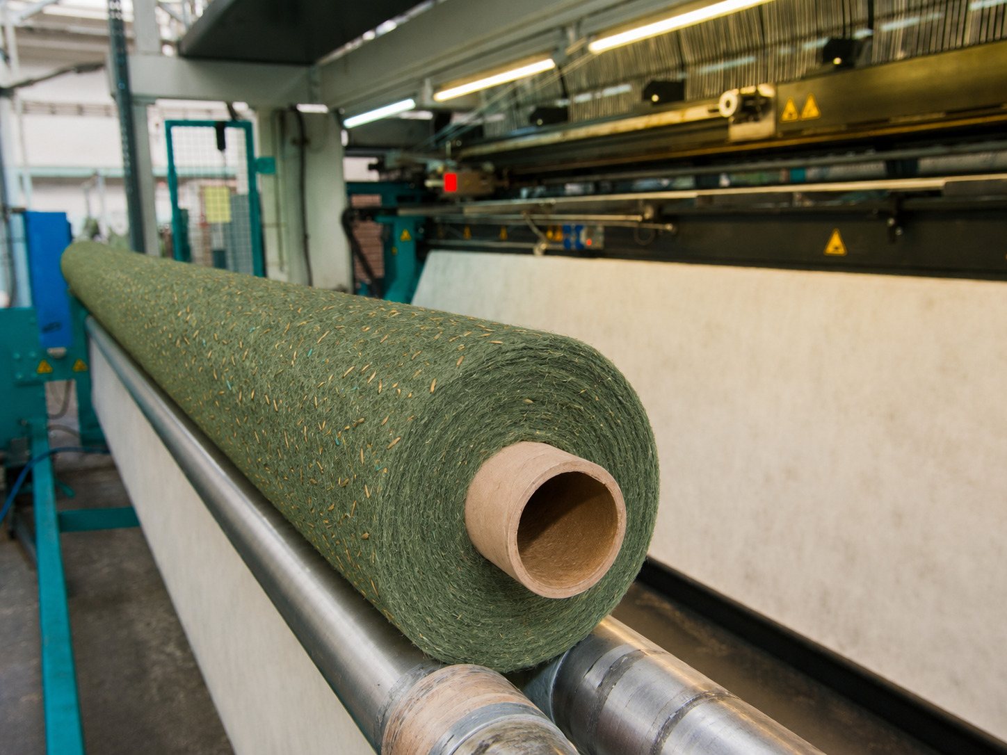 Turfquick biodegradable seed mats in production and field deployment