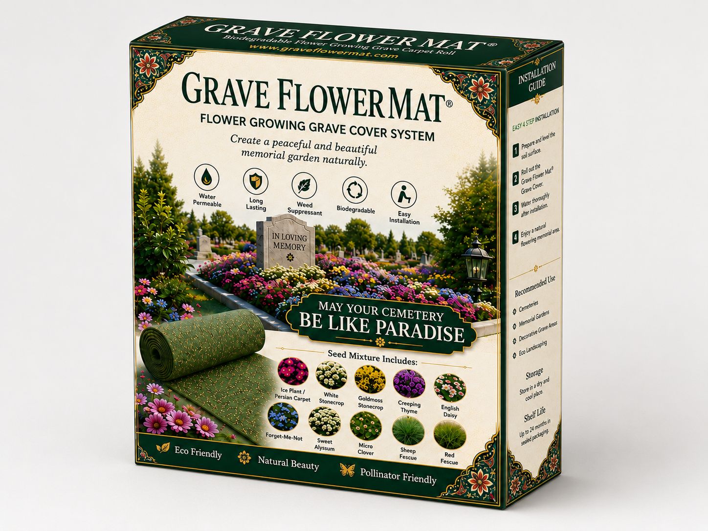 Grave Flower Mat Premium 10 cm product for pallet configuration