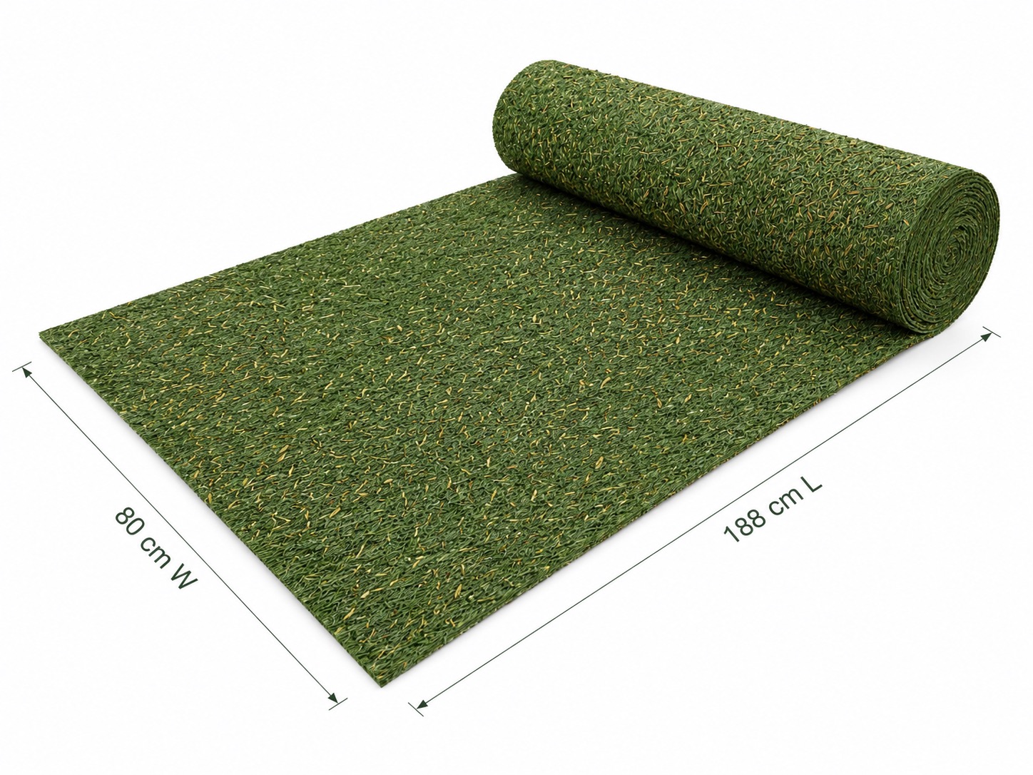 Grave Flower Mat Premium roll showing 80 cm width and 188 cm length dimensions