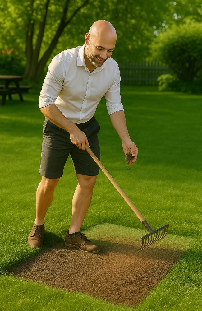 Cover lightly with soil