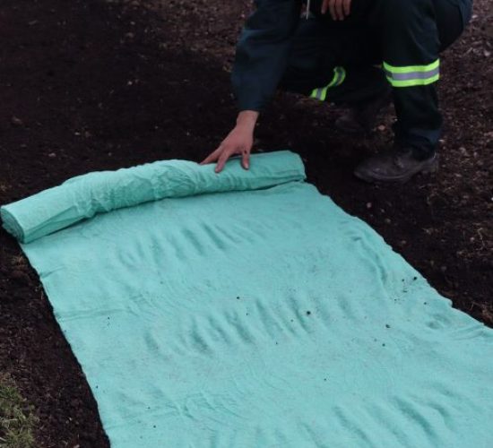 Roll out the seed mat